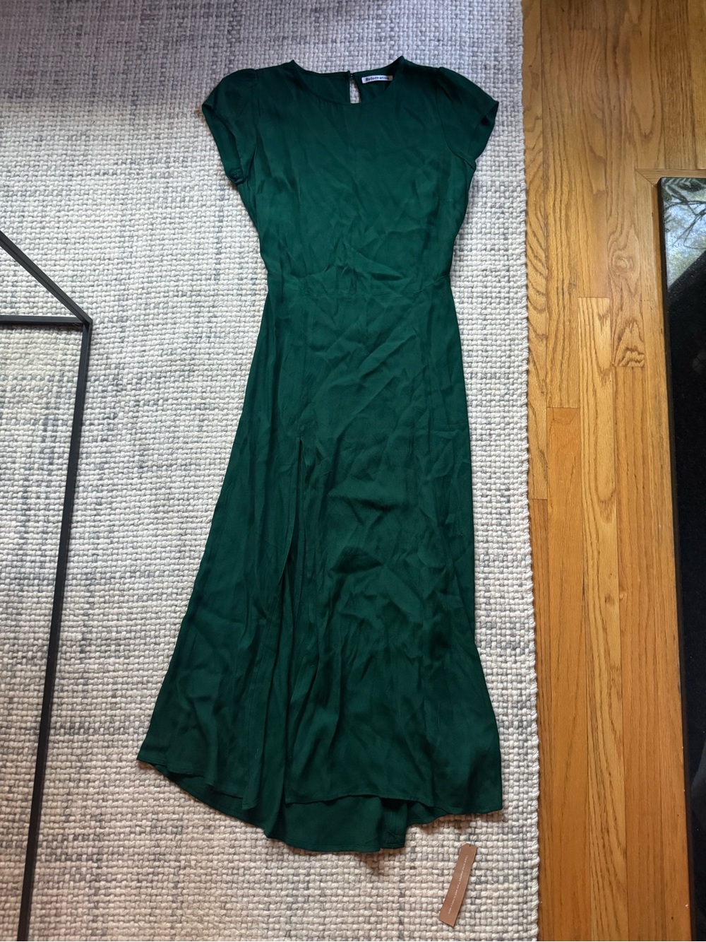 NWT Reformation Gavin Midi Dress in Emerald 10 - Picture 3 of 6